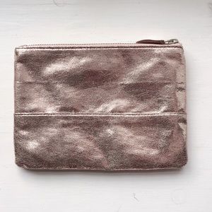 💖J.Crew Rose Gold Make Up Pouch or Clutch 💖